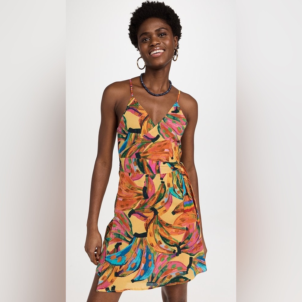 SOLD Farm Rio colorful banana cover up dress